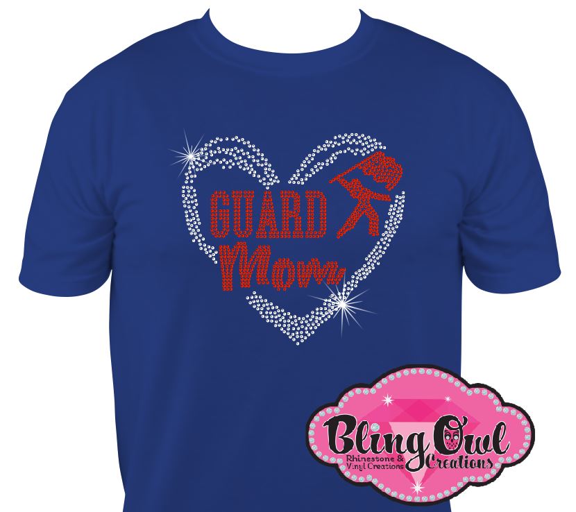 guard_mom_heart spirit_wear rhinestones sparkle bling