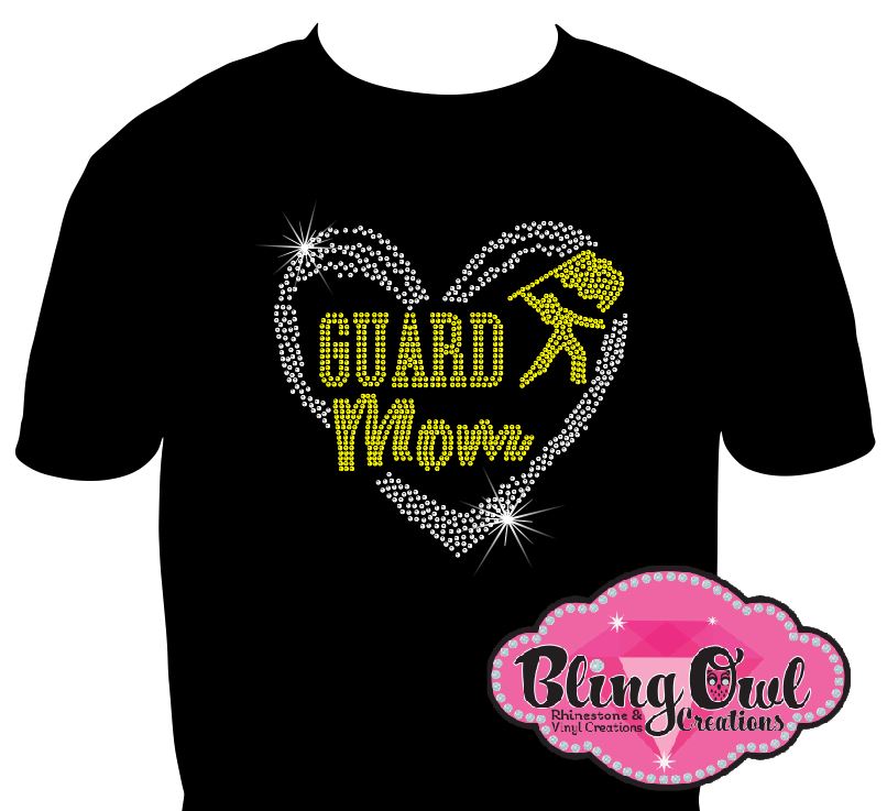 guard_mom_heart spirit_wear rhinestones sparkle bling