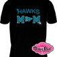 hickory hawks cheer_mom school_spirit_wear rhinestones sparkle bling transfer