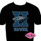 school_spirit_wear hickory_hawks design shirt rhinestones sparkle bling