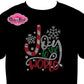 joy_to_the_world design shirt christmas tshirt holiday wear rhinestones sparkle bling
