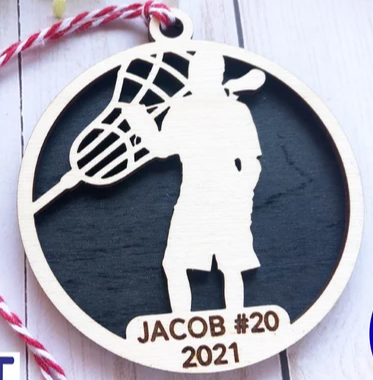 Lacrosse Ornament