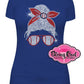 baseball_mom_lady_messy_bun shirt sports tee game_day_shirts_for_moms baseball_mom_rocks trendy_tees_for_moms baseball_mom_life moms_bling_shirt customized_shirts personalized_bling_tshirts rhinestones sparkle bling