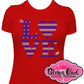 love design patriotic shirt america tshirt rhinestones sparkle bling