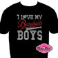 love_baseball_boys design shirt rhinestones sparkle bling