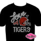love_my_team_football design shirt school_mascot_name rhinestones sparkle bling