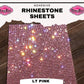 pink adhesive rhinestone sheet sparkle bling diy aesthetic decor
