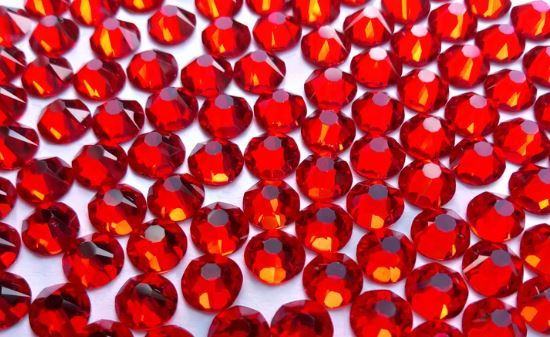 red luxe stone color rhinestones sparkle bling