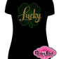 lucky_shamrock design rhinestones sparkle bling transfer