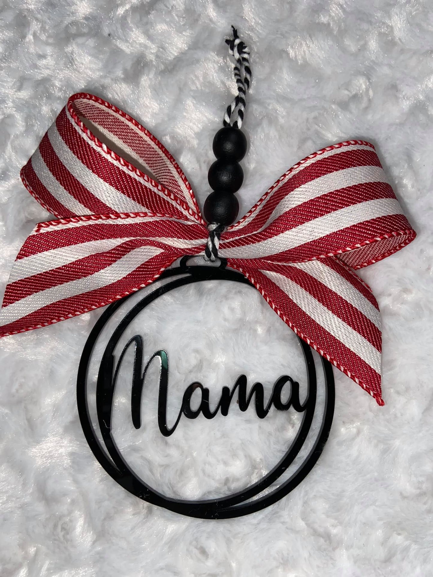 Family Names/Dog-Cat Mom/Teacher/Nurse Ornament