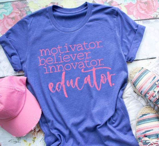 motivator_believer_innovator_educator specialty tee casual tshirt everyday wear comfortable shirt