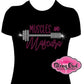muscles_and_mascara bling shirt ladies bling t-shirt custom rhinestone designed_ for fitness enthusiast_women's wellness_statement shirt_women's body building_ fitness lifestyle