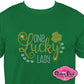luck_lady shamrock design st patrick day shirt rhinestones sparkle bling