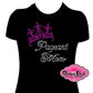 pageant_mom wtih crown design rhinestones sparkle bling transfer