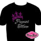 pageant_mom wtih crown design rhinestones sparkle bling transfer