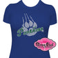 panthers claw school spirit wear panthers paw sparkle bling rhinestones