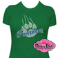 panthers claw school spirit wear panthers paw sparkle bling rhinestones