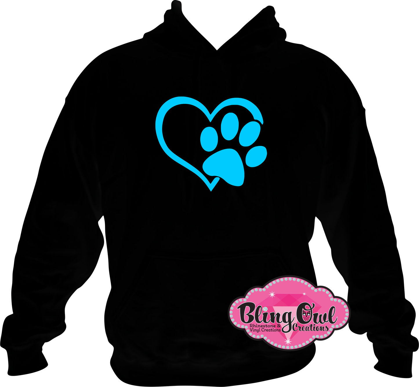 paw_print_dog_heart design tshirt animal lover sweatshirt vinyl design