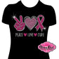 peace_love_cure design shirt special_cause tshirt rhinestones sparkle bling