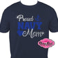 proud_navy_mom design shirt rhinestones sparkle bling