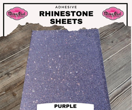 Rhinestone Adhesive Sheets - Jet Black – Bling Owl Creations