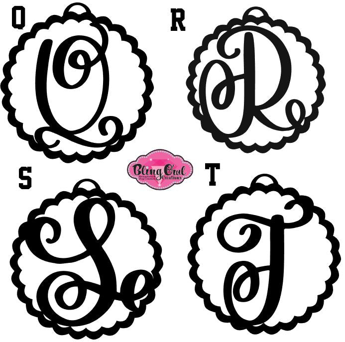 Monogram Single Letter Ornament