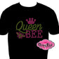 queen_bee_crown design rhinestones sparkle bling transfer