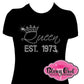 queen crown shirt rhinestones sparkle bling