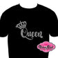 queen_crown design rhinestones sparkle bling transfer