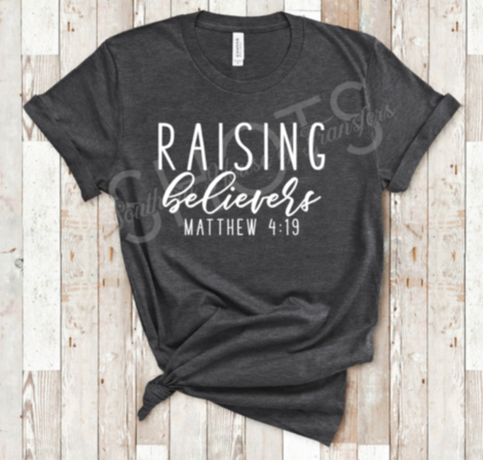 raising_believers specialty tee casual shirt comfortable wear