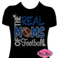 real_moms_football design shirt glamvibes for mamas rhinestones sparkle bling