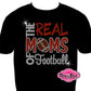 real_moms_football design shirt glamvibes for mamas rhinestones sparkle bling