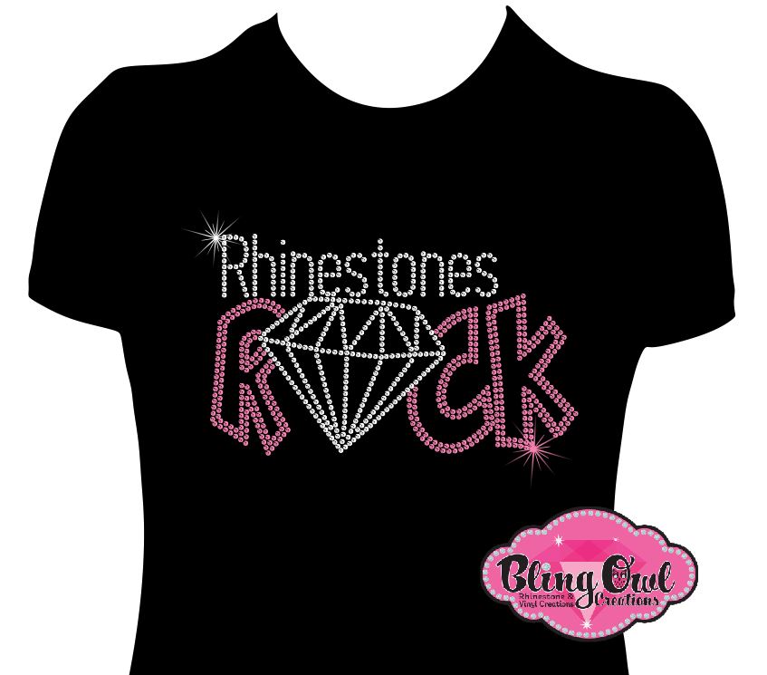 rhinestones_rock design glamvibes shirt rhinestones sparkle bling