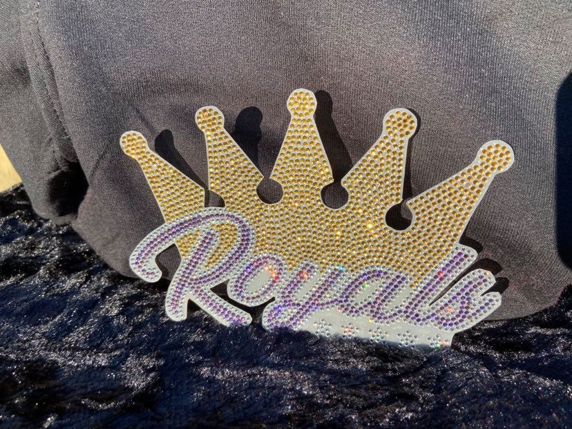 royals_cheer decal rhinestones sparkle bling