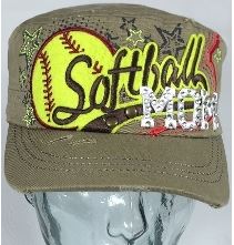 softball_mom_cadet_style_khaki_hat