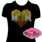 softball_mom_heart shirt rhinestones sparkle bling