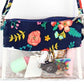 Stay organized and stylish with this clear bag that can be used as a crossbody, wristlet, or clutch. Perfect for school, work, travel, shopping, and stadiums where clear bags are required. Constructed with soft canvas and heavy-duty clear plastic, this bag features a zip top closure, detachable wristlet strap, and adjustable shoulder strap with a max. 24" drop. Measuring 7.5" wide x 9.5" tall, it keeps your necessities visible and within easy reach while on the go!