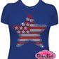 star_flag design rhinestones sparkle bling transfer