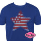 star_flag design rhinestones sparkle bling transfer