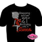 stepping_into_my_21st_birthday_afro_queen design rhinestones sparkle bling transfer