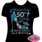 stepping_into_50th_birthday design shirt rhinestones sparkle bling