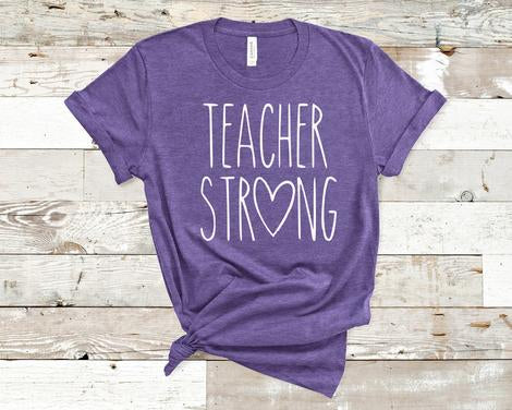 teacher_strong specialty tee casual shirt comfortable tshirt everyday wear