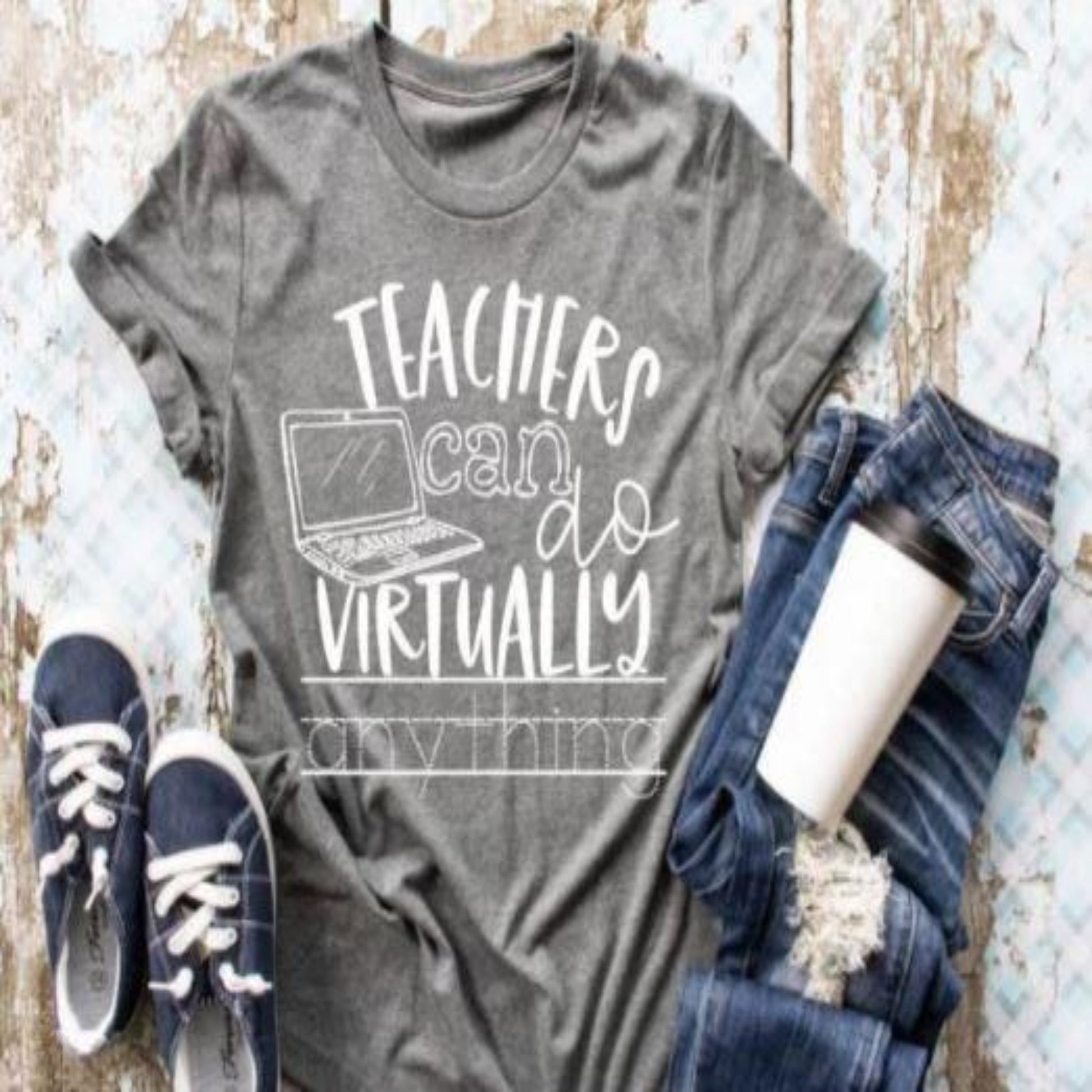 teachers_can_do_virtually_anything specialty tee casual shirt comfortable tshirt everyday wear