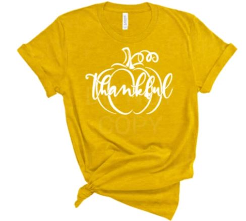 thankful_pumpkin design specialty tee casual shirt comfortable tshirt everyday wear