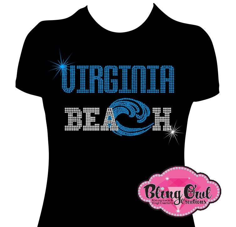 virginia_beach design shirt summer_tshirt custom_rhinestone_shirts favorite_beach_shirt vacation_tees trendy_beach_apparel customized_beach_shirts sparkling_shirts seaside_sparkles rhinestones sparkle bling