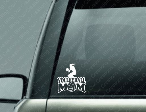 volleyball_mom sports_decal