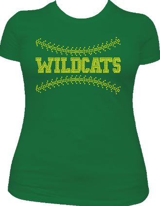 great_bridge wildcats school_spirit_wear rhinestones sparkle bling