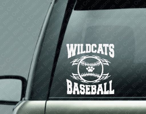 wildcats_baseball_tribal decal