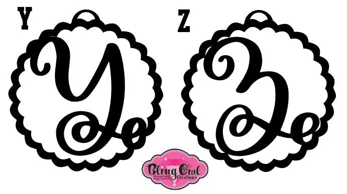 Monogram Single Letter Ornament