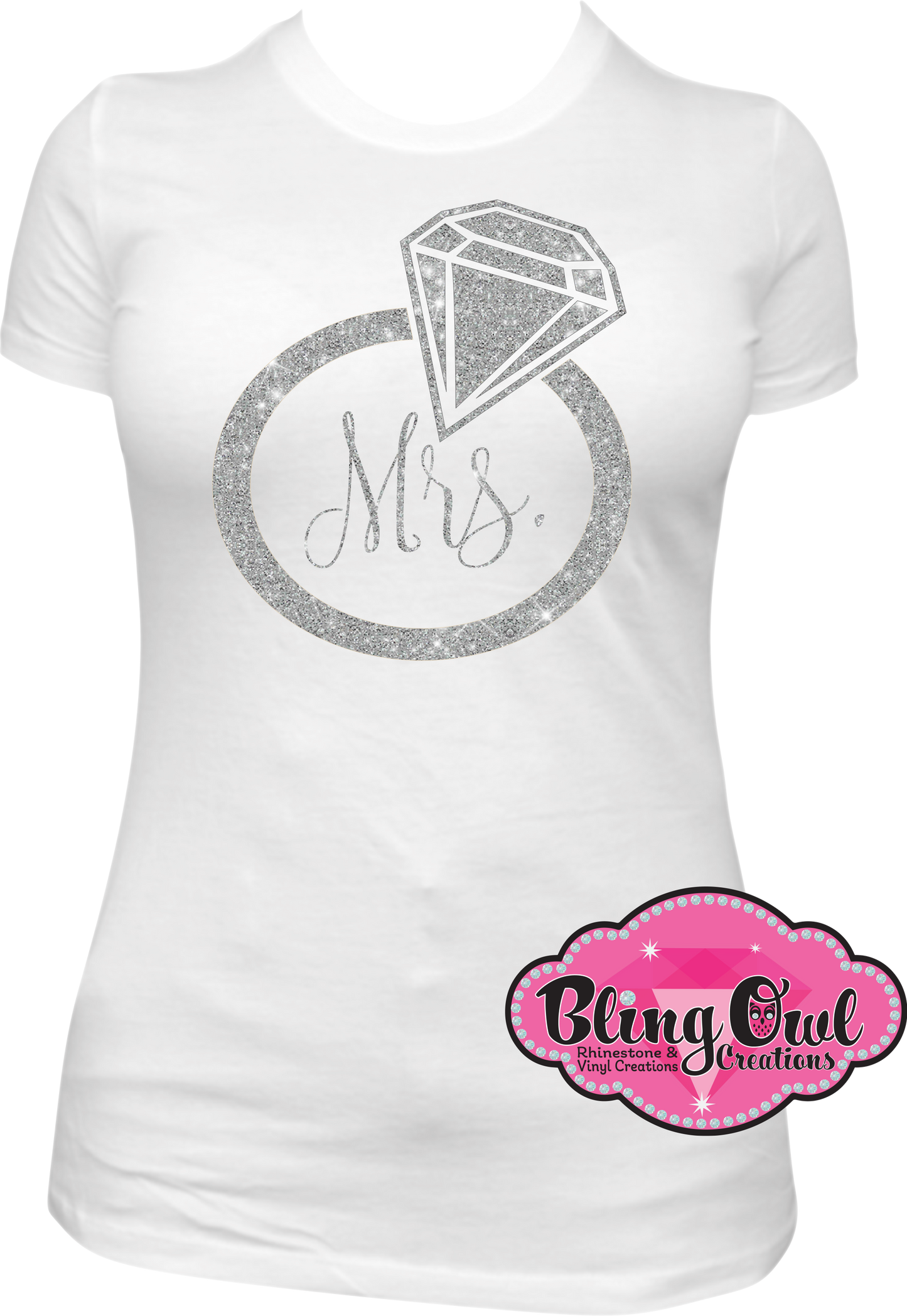 bride wedding wedding_ring mrs. vinyl design shirt